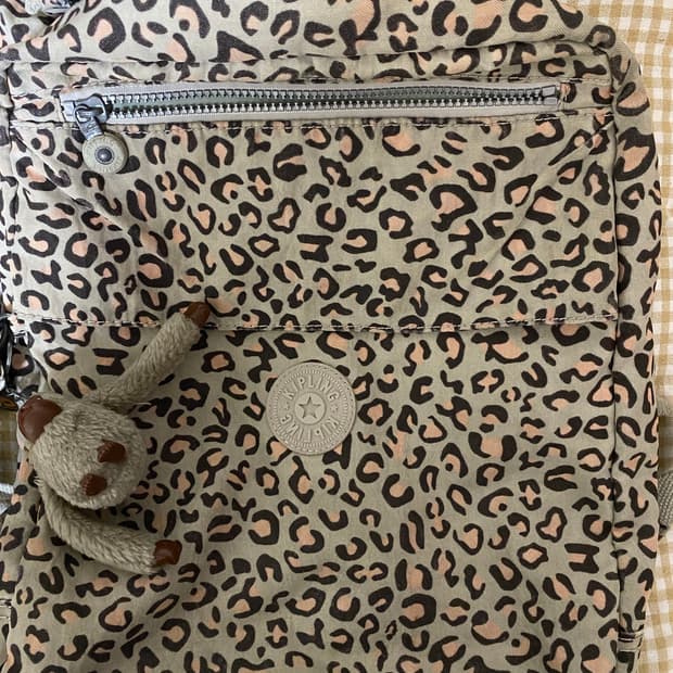 키플링 레오파드 호피 백팩