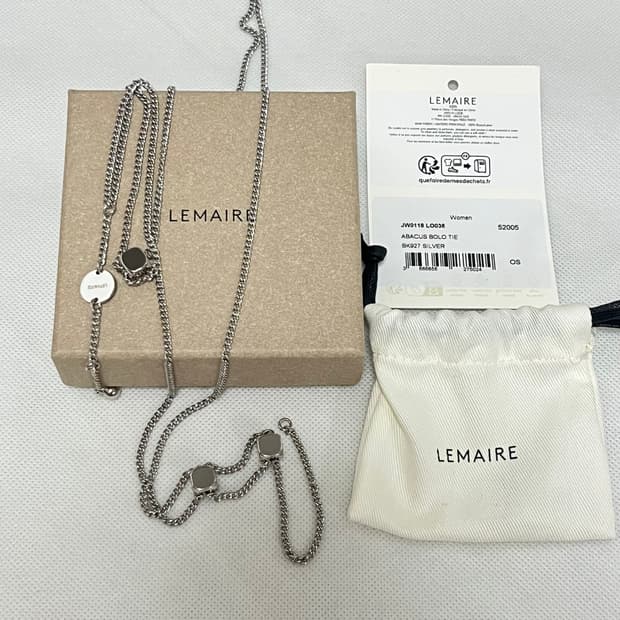 르메르 25fw Abacus Bolo Tie 목걸이/실버