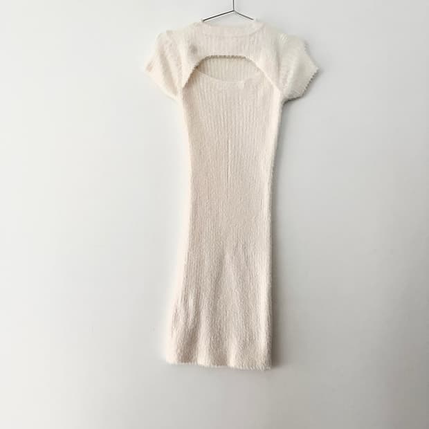 Chest slit slim ops / white