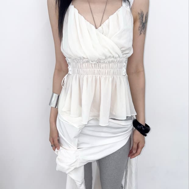 Snidel 14SS Lace-up Blouse