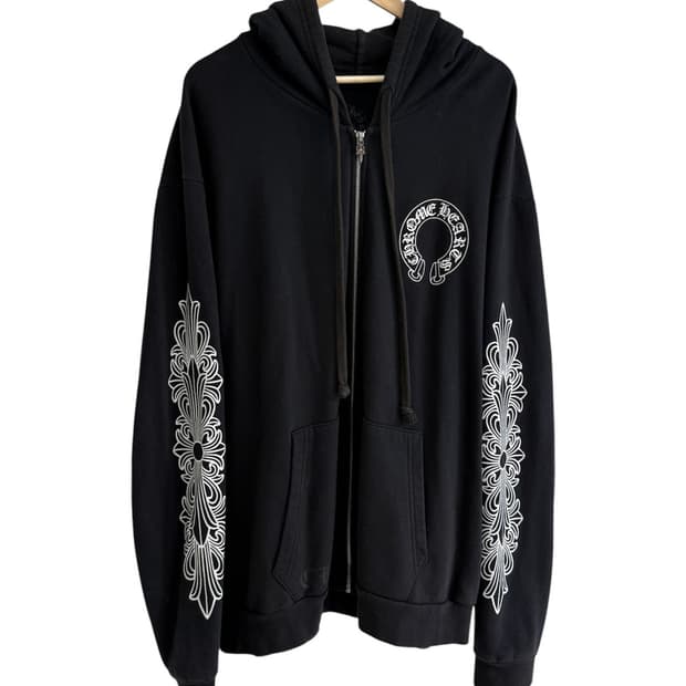 크롬하츠 플로랄 홀스슈 후드집업