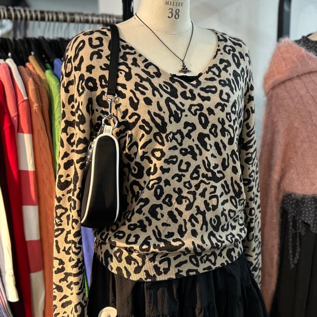 Armani Jeans Archive Leopard Knit