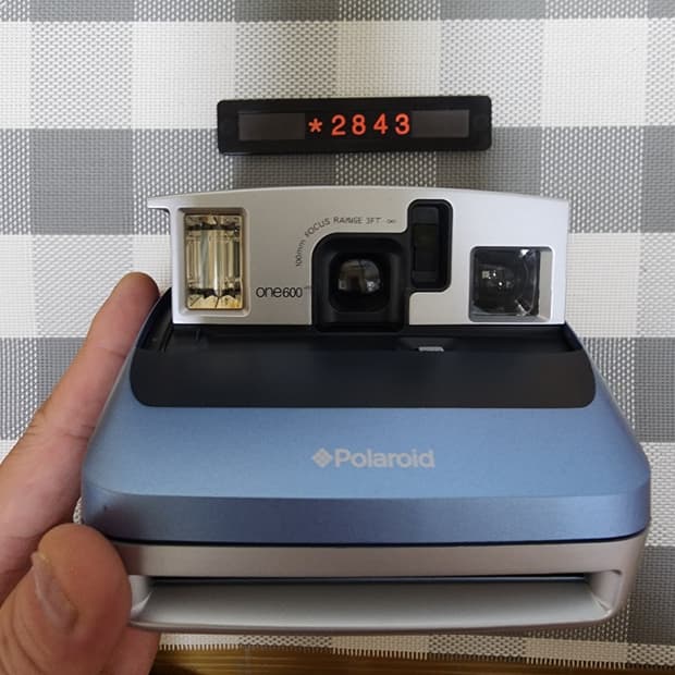 폴라로이드 원 600 블루 즉석카메라