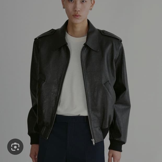 24fw 렉토 벤고트 에폴렛 레더 블랙