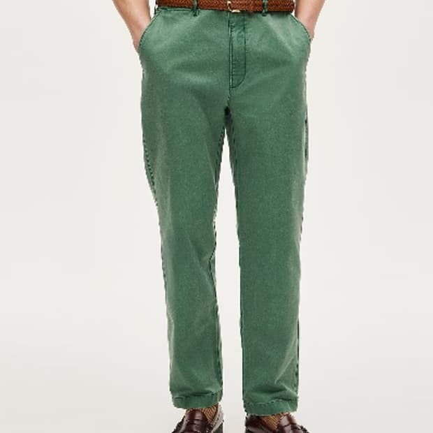 (새상품) J.Crew 제이크루 가먼트다잉 치노 팬츠, 폴로 휘트먼 맛