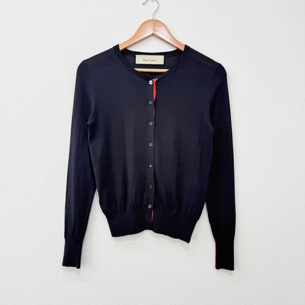 빈티지 Paul Smith 네이비 써머 카디건