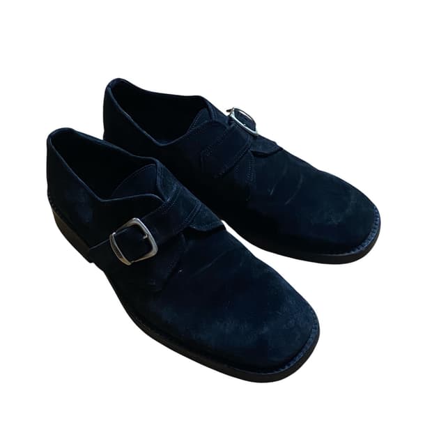 Suede Monk Strap Shoes