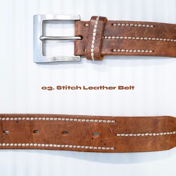 Stitch Leather Belt