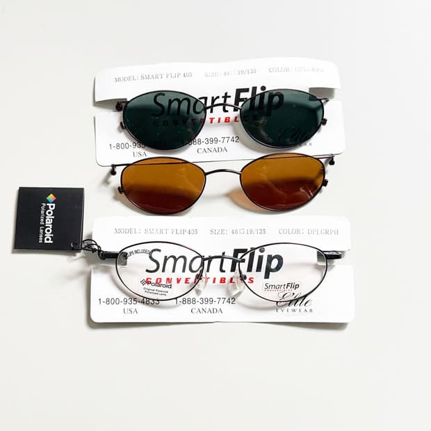 미국제 ELITE 클립온 슬림 오벌 프레임 빈티지 안경