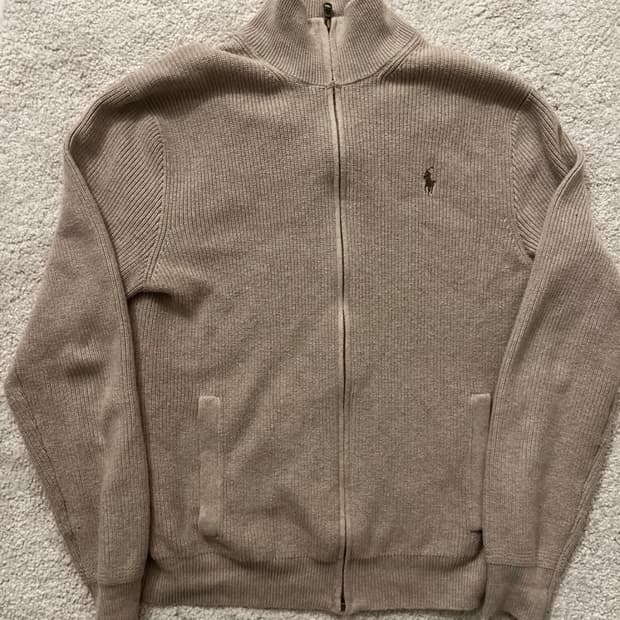 폴로랄프로렌 풀집업 니트스웨터