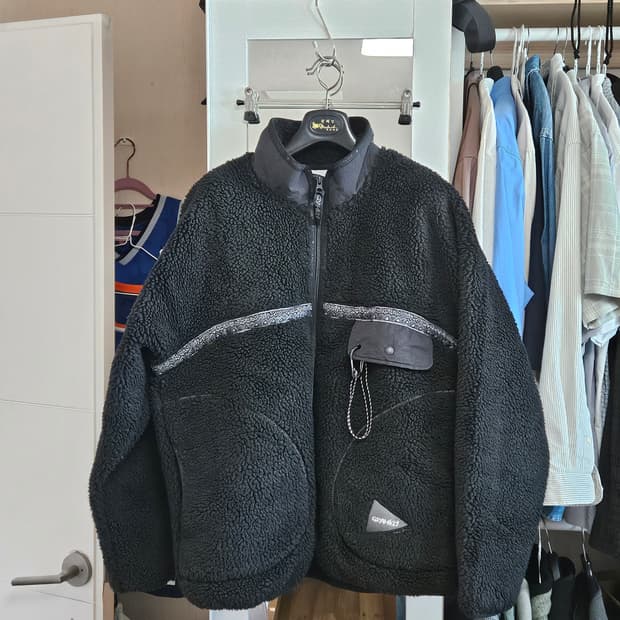 그라미치) x앤드원더 플리스 자켓 블랙 XL