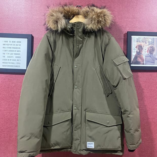 커버낫 카키 패딩 L