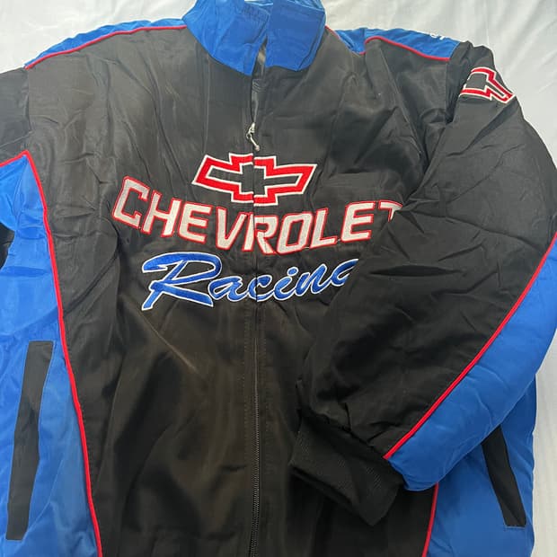새상품 급) 쉐보레 레이싱 블랙 블루 자켓 m사이즈
