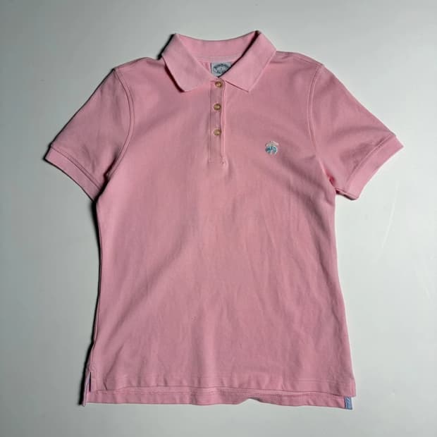 브룩스브라더스 22SS 자수로고 코튼 반팔 카라 티셔츠 R1005
