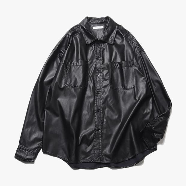 FREAK’S STORE - 24SS LEATHER SHIRT