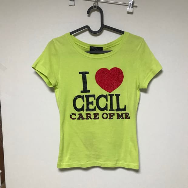 Cecil McBEE 세실맥비 슬림핏 y2k 반팔 티셔츠