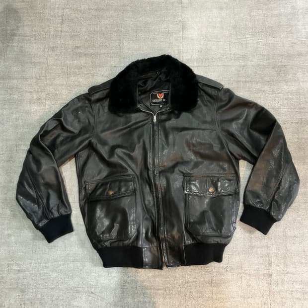 일본빈티지 Excellent design 이탈리아 미항공 퍼레더자켓