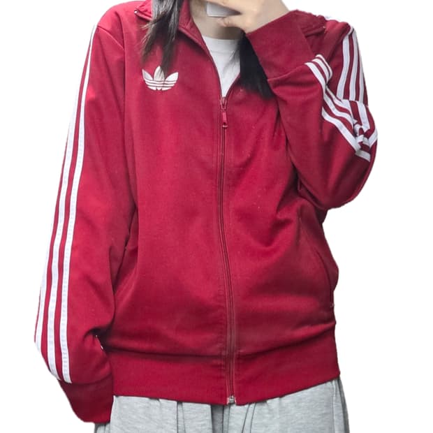 아디다스 구파이어버드 져지 트랙탑 버건디