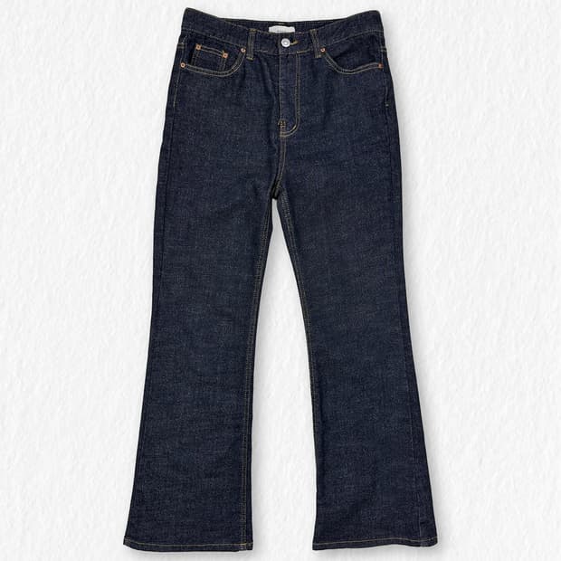 PSSW 세미 부츠컷 생지 데님 팬츠