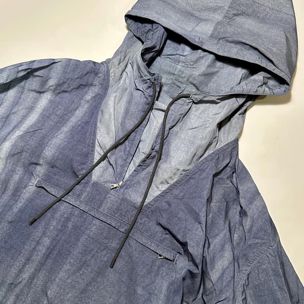 오라리 워싱 아노락 자켓 블루 5사이즈 신품급 바람막이
