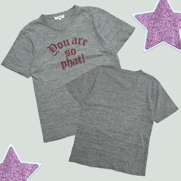 🎸펑크 레터링 반팔티셔츠🎸 빈티지 보헤미안 힙 라운드넥 