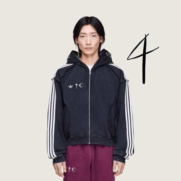 아디다스 떠그클럽 콜라보 후드 집업 블랙 4XL , L