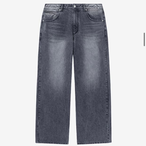 인사일런스 CALIK 로우 웨이스트 와이드 진 ASH GREY