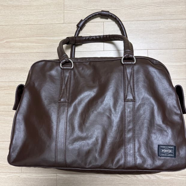 요시다포터 porter 프리스타일 보스턴백 브라운 (미사용에 가까움)
