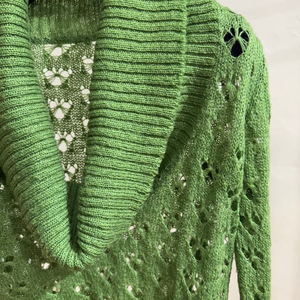 JP) Green lace knit