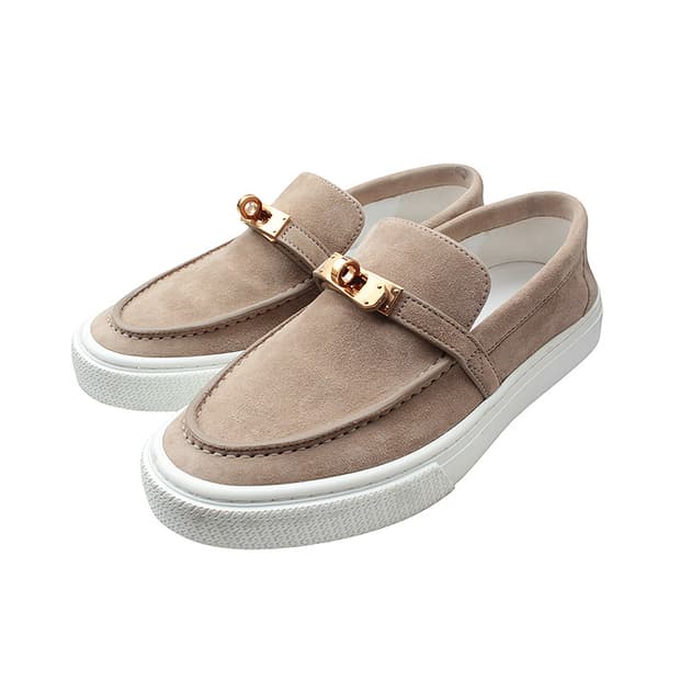 에르메스 에토프 스웨이드 로즈골드 켈리 로퍼 365