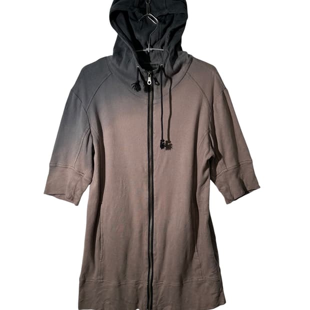 schlussel 얇은 코튼 반팔 집업 자켓