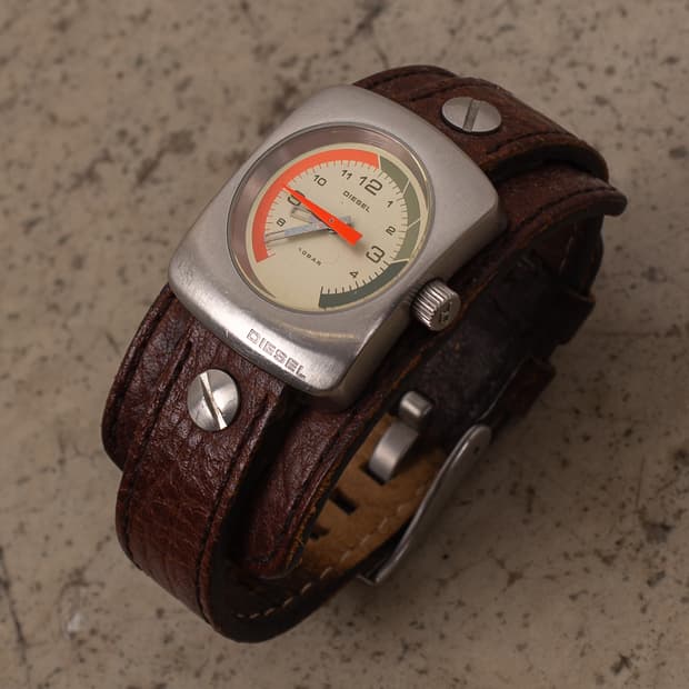 DIESEL LEATHER BRACELET WATCH