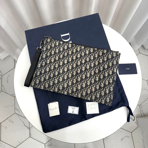 [풀박스] 디올 오블리크 A4 클러치백