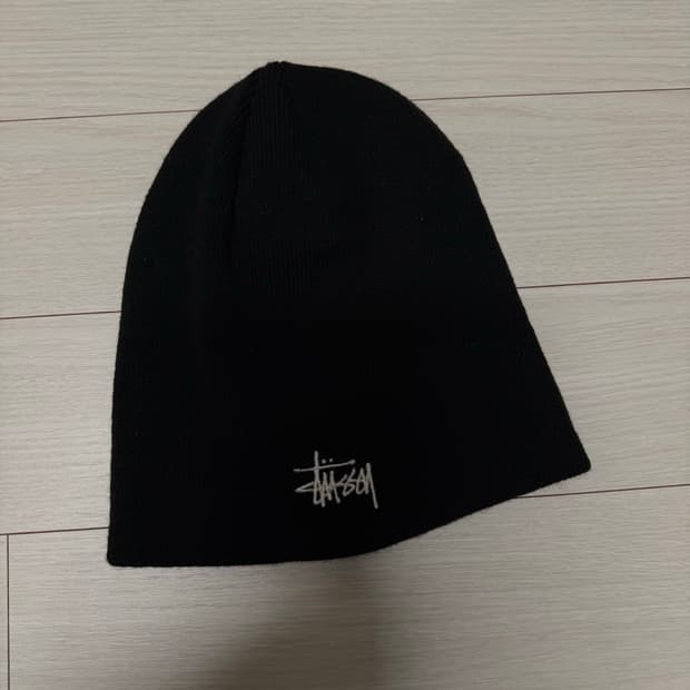 스투시 비니 블랙