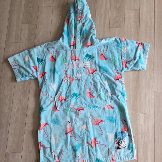 배럴 판초 타올 가운 키즈L-XL 120전후