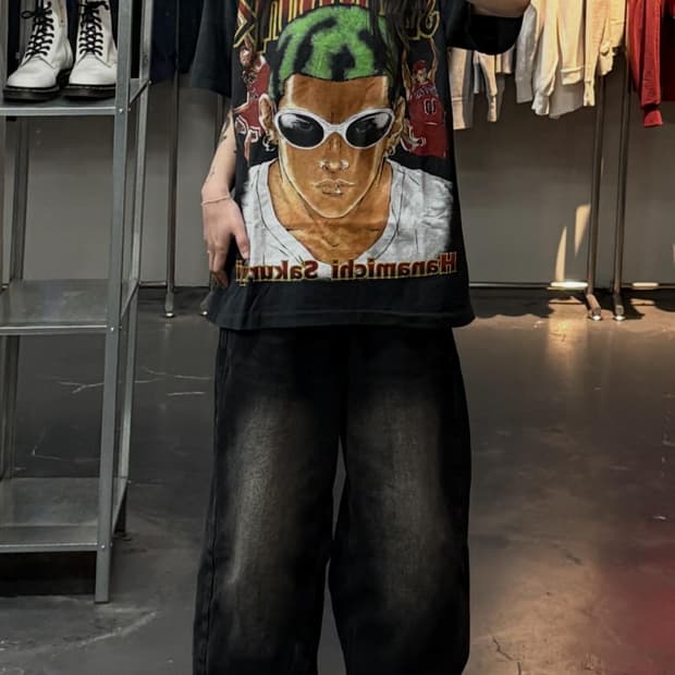 빈티지 슬램덩크 강백호 그래픽 반팔 A3748