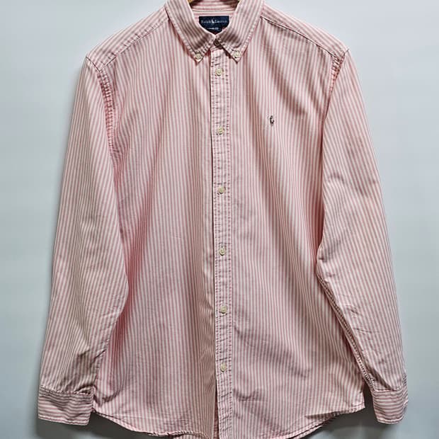 폴로 랄프로렌 스트라이프 셔츠 보이즈XL 성인M