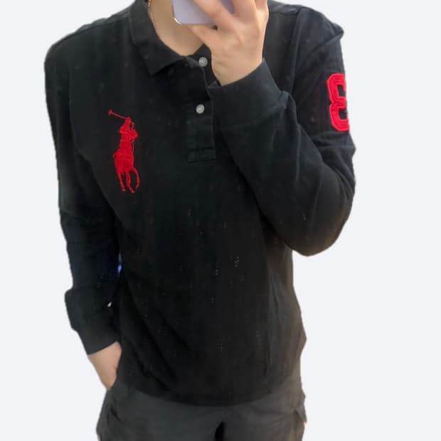 ❤️폴로 랄프로렌 레드 빅포니 블랙 카라티 PK티❤️