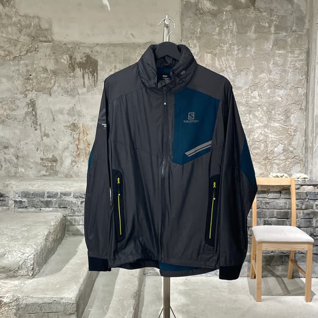 살로몬 그레이 갤럭시 2 나일론 윈드 브레이커