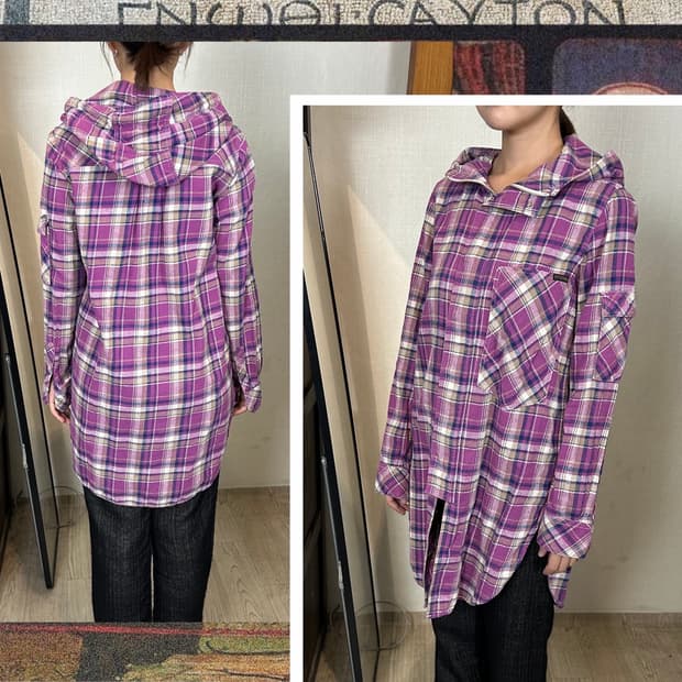 히스테릭 글래머 타탄체크 플란넬 파카