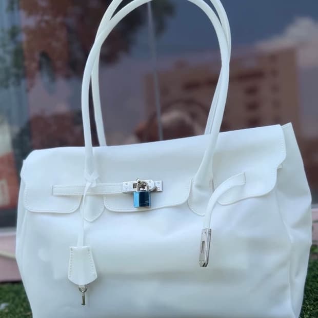 젤리버킨백/jelly firkin bag (cream white)