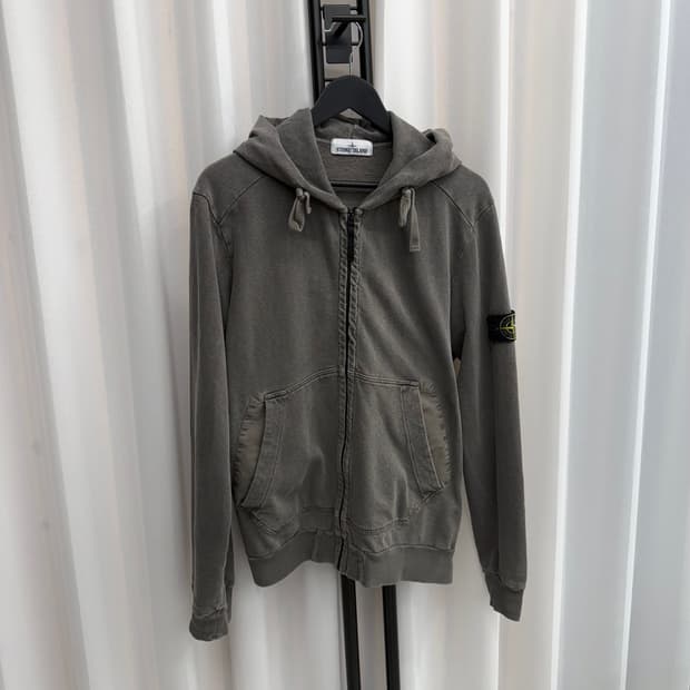[백화점판/L] 스톤아일랜드 워싱 후드집업