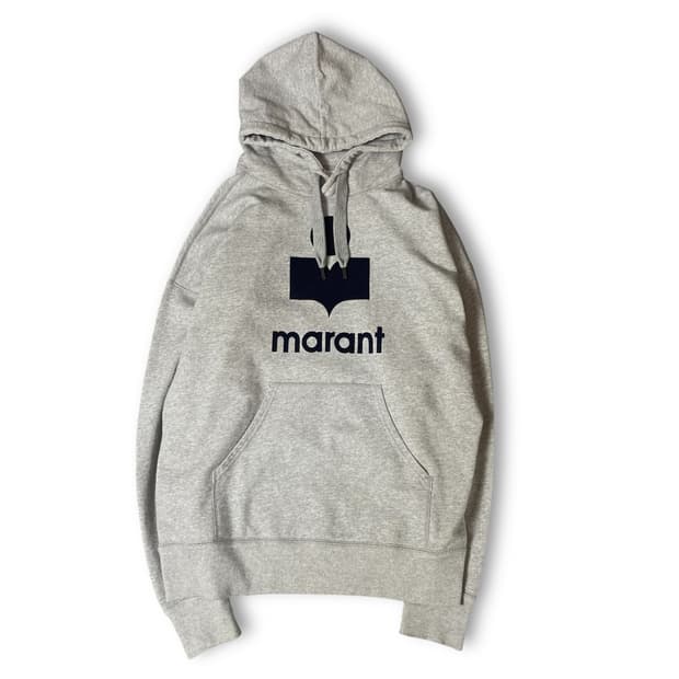 이자벨마랑 빅로고 그레이 후드티