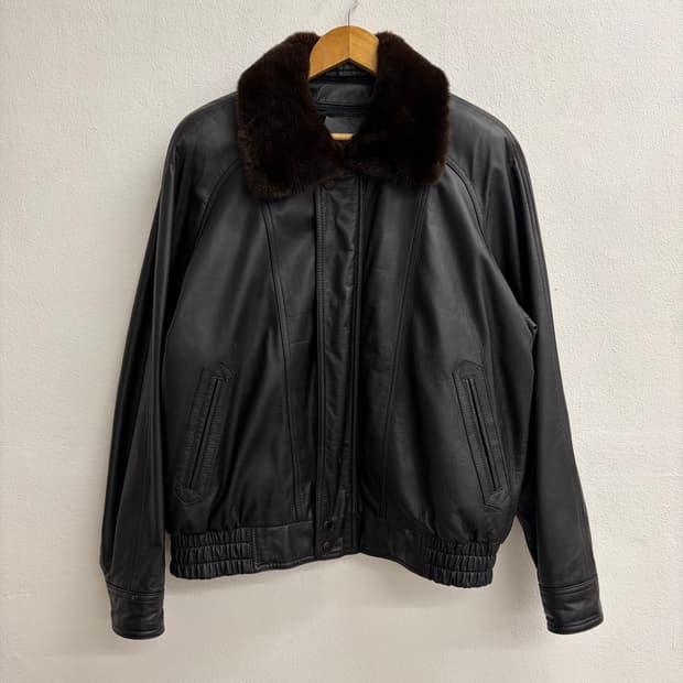 80s TAE SUNG 빈티지 가죽 자켓(77)