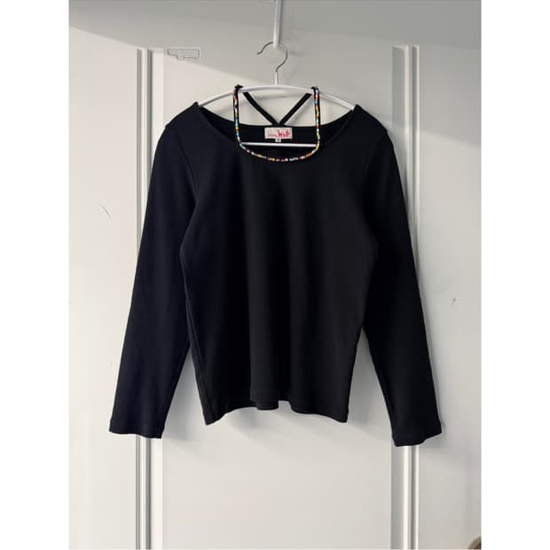 일본빈티지 티티카카 모리 비즈 롱슬리브