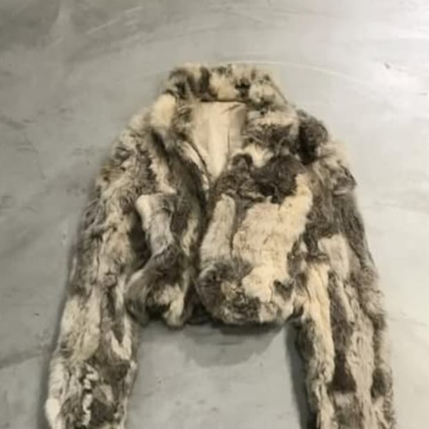 데스라이즈 빈티지 퍼자켓 토끼퍼