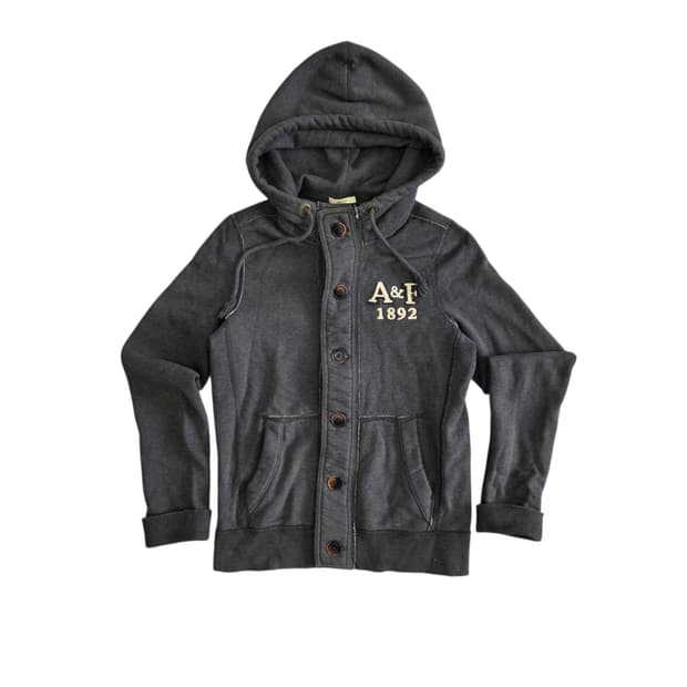 Abercrombie 아베크롬비 S  빈티지 버튼 후드 집업