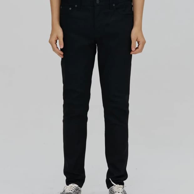 PLAC 스키니진 커츠 B14 블랙 로우 31사이즈