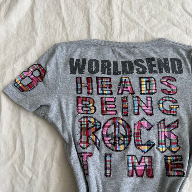 키치 00‘s y2k 딱붙 반팔탑