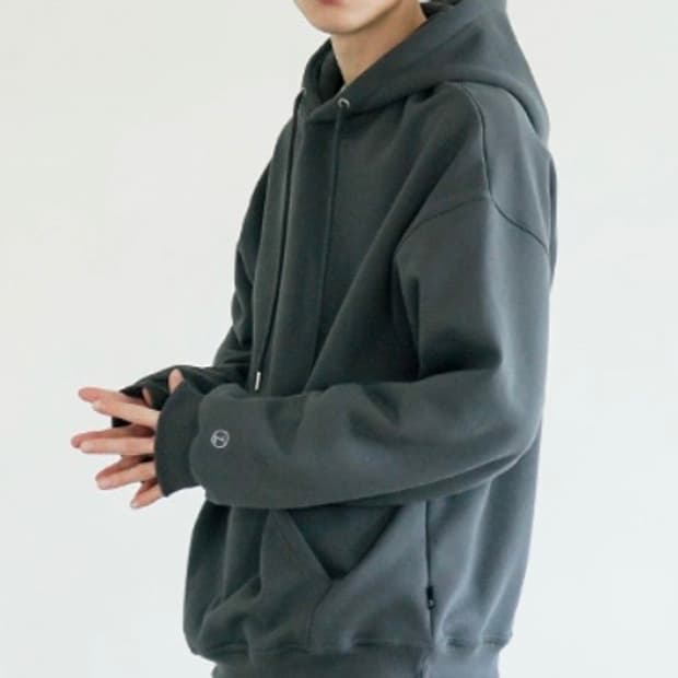 제멋 기모후드 다크그레이